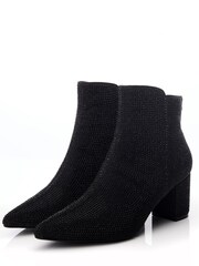 Moda in Pelle Xiomara Block Heel Pointed Ankle Boots - Image 2 of 4