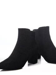 Moda in Pelle Xiomara Block Heel Pointed Ankle Boots - Image 4 of 4
