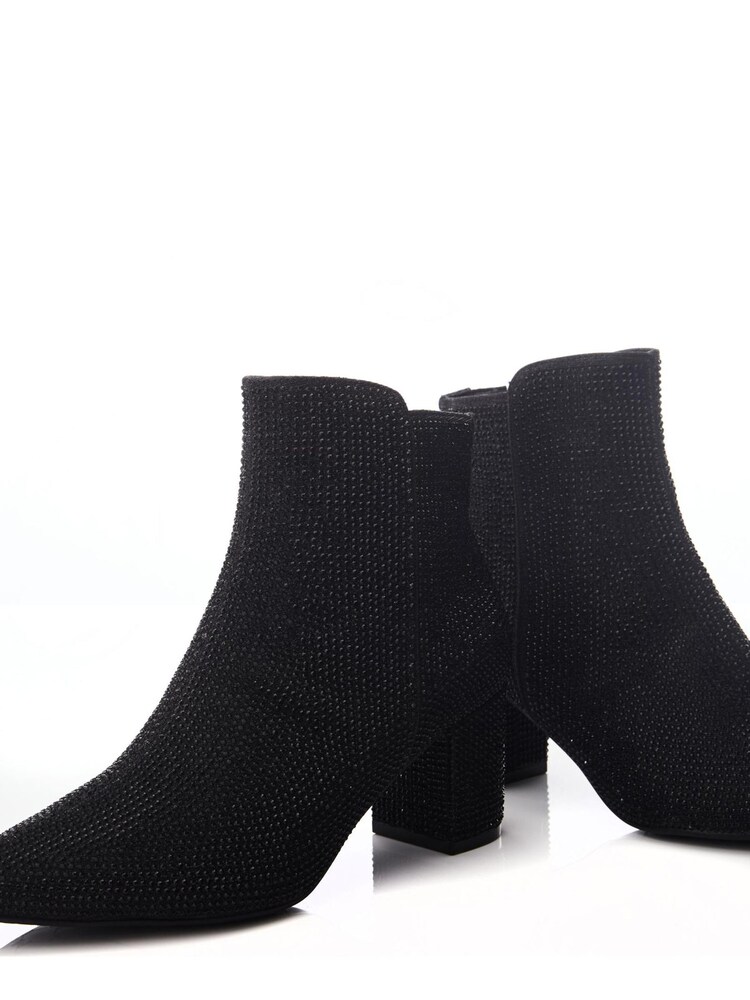 Moda in Pelle Xiomara Block Heel Pointed Ankle Boots - Image 4 of 4