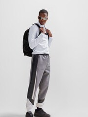 BOSS White Zip Neck Jumper - Image 3 of 5