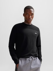 BOSS Black Branded Crew Neck Dry-Flex Fabric Sweater - Image 1 of 5