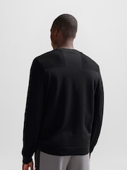 BOSS Black Branded Crew Neck Dry-Flex Fabric Sweater - Image 2 of 5