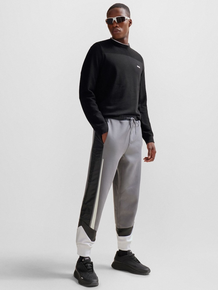 BOSS Black Branded Crew Neck Dry-Flex Fabric Sweater - Image 3 of 5