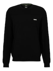 BOSS Black Branded Crew Neck Dry-Flex Fabric Sweater - Image 5 of 5