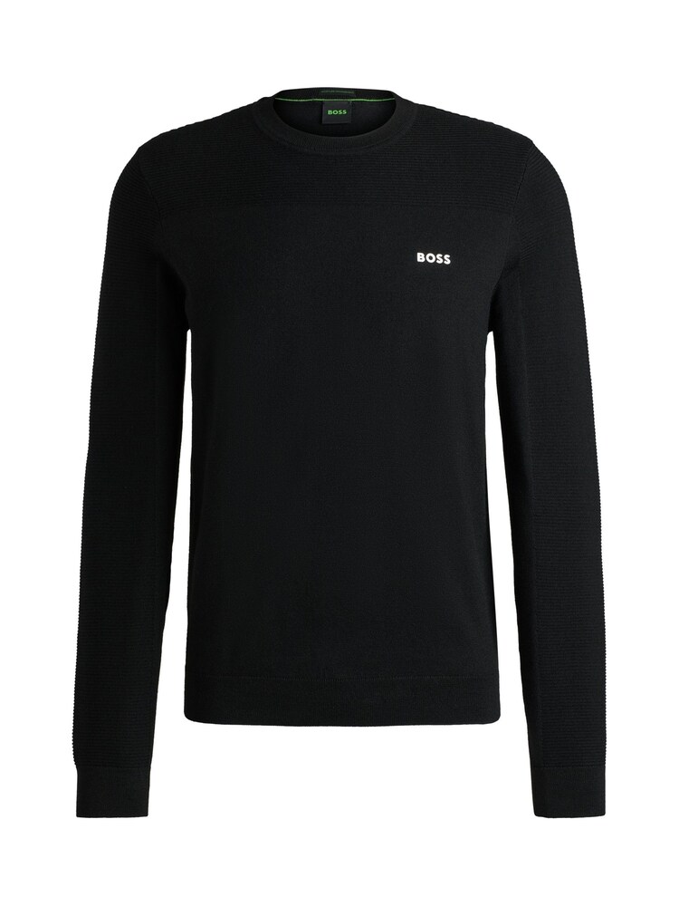 BOSS Black Branded Crew Neck Dry-Flex Fabric Sweater - Image 6 of 6 BOSS Black Branded Crew Neck Dry-Flex Fabric Sweater - Image 6 of 6