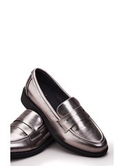 Moda in Pelle Danna Heeled Loafers With Saddle Trim - Image 5 of 5