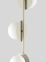 Houseof. Sand Cream Opal Disk Floor Lamp - Image 2 of 3