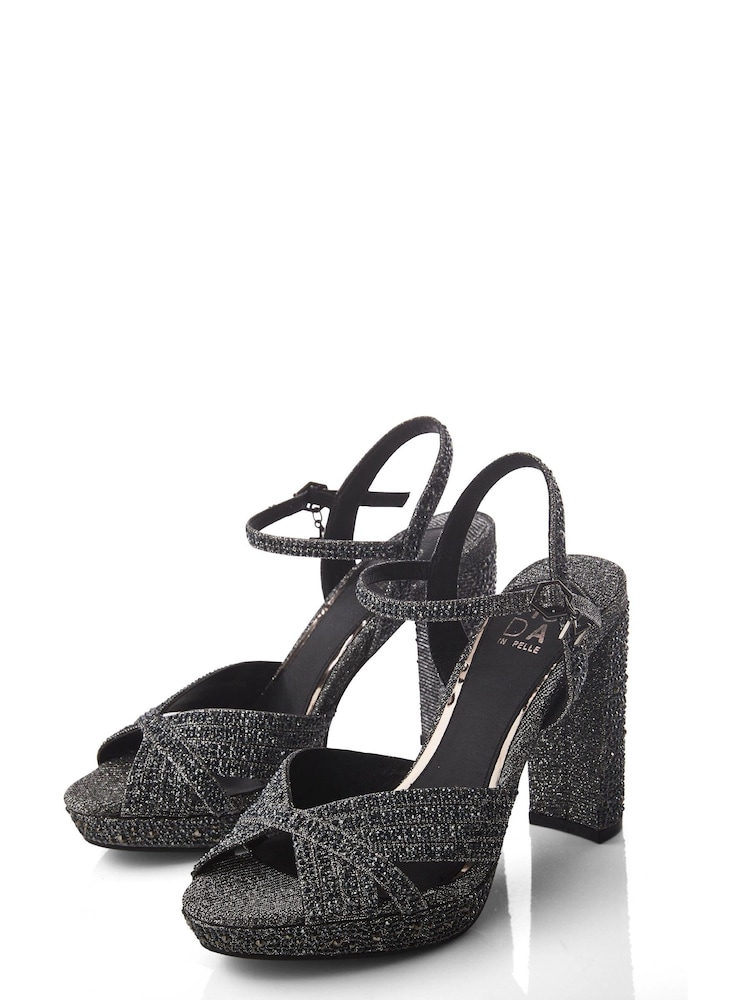 Moda In Pelle Supernova Gold Platform Heel Sandals - Image 2 of 4
