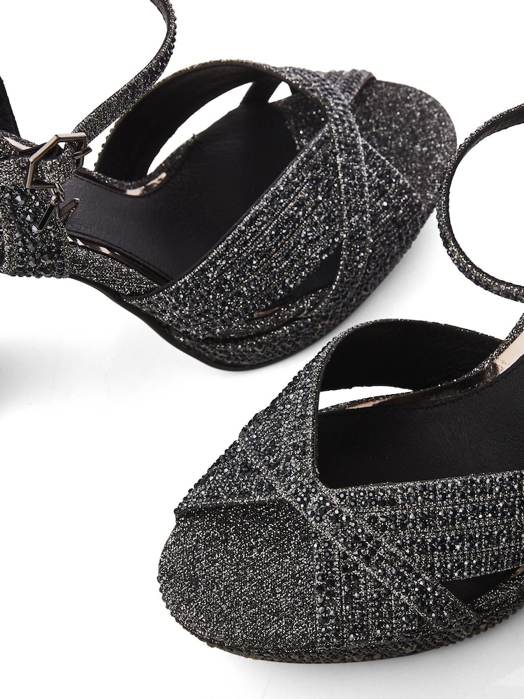 Moda In Pelle Supernova Gold Platform Heel Sandals - Image 4 of 4