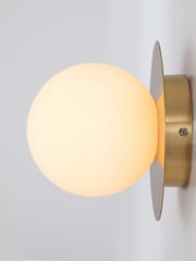 Houseof. Brass Opal Disk Wall Bathroom Light - Image 2 of 4