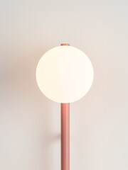 Houseof. Pink Bar Opal Ball Frosted Glass Shade Wall Light - Image 3 of 3
