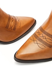 Moda in Pelle Heston Calf Height Western Boots - Image 4 of 4