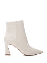 Moda in Pelle Milley Square Toe Heel Detail Smart Short Boots - Image 1 of 4