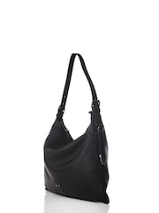 Moda in Pelle Jasmine Clean Slouch Shoulder Black Bag - Image 3 of 4