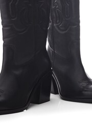 Moda in Pelle Leahannie Pointed Toe High Western Boots - Image 4 of 4