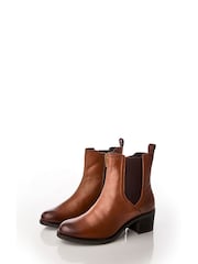 Moda in Pelle Natele Block Heel Chelsea Boots - Image 2 of 4