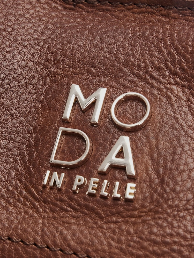 Moda in Pelle Natural Indie Oversized Tote Bag With Pouch - Image 5 of 5