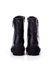 Moda in Pelle Calandra Rouched Front Outside Zip Ankle  Boots - Image 3 of 4