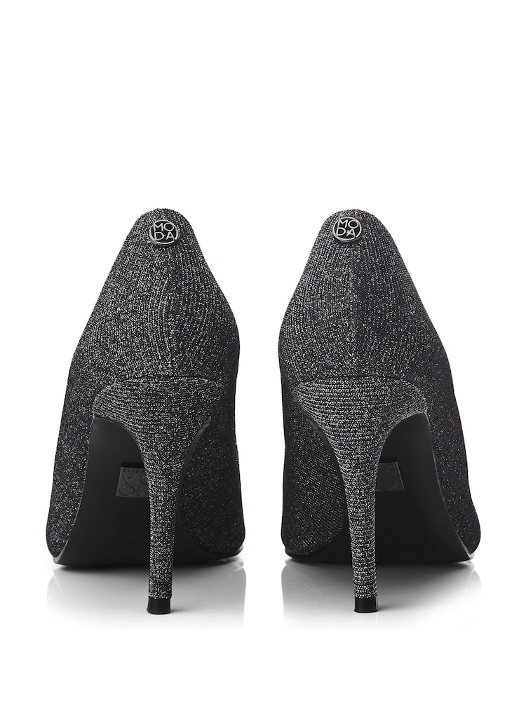 Moda in Pelle Kayleh Lower Heel Pointed Court Shoes - Image 3 of 4