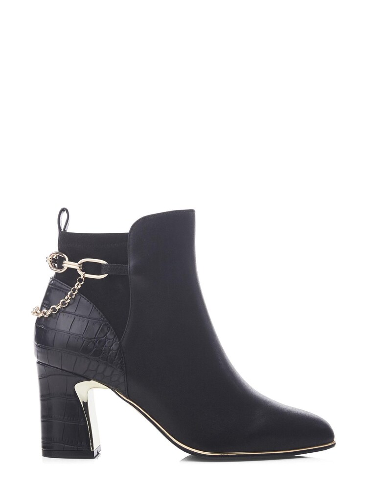 Moda in Pelle Klarisa Swoosh Heel Smart Ankle Boots - Image 1 of 4
