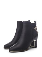 Moda in Pelle Klarisa Swoosh Heel Smart Ankle Boots - Image 2 of 4