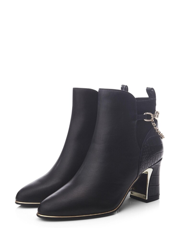 Moda in Pelle Klarisa Swoosh Heel Smart Ankle Boots - Image 2 of 4