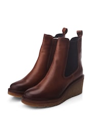 Moda in Pelle Audyn Crepe Wedge Chelsea Ankle Boots - Image 2 of 4