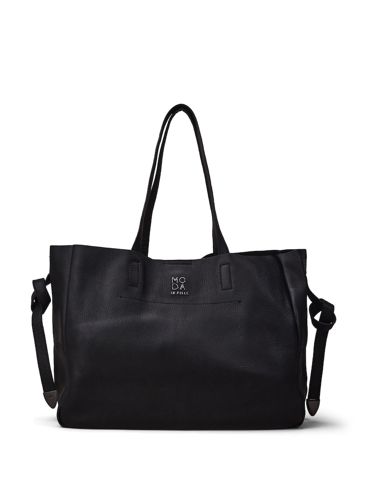 Moda in Pelle Large Indiana Leather Tote Bag With Internal Pouch - Image 1 of 4