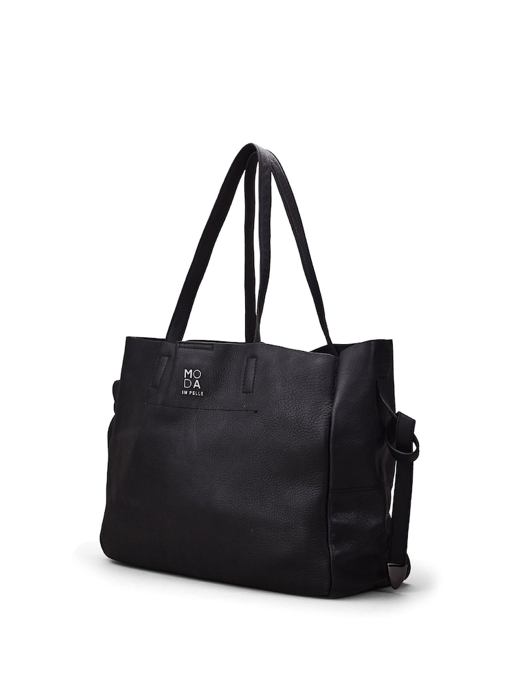 Moda in Pelle Large Indiana Leather Tote Bag With Internal Pouch - Image 2 of 4
