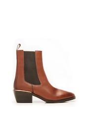Moda in Pelle Kaela Pointed Block Heel Chelsea Boots - Image 1 of 4
