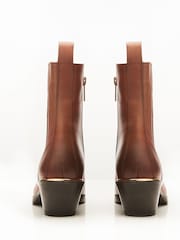 Moda in Pelle Kaela Pointed Block Heel Chelsea Boots - Image 2 of 4