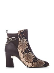 Moda in Pelle Klarisa Swoosh Heel Smart Ankle Boots - Image 1 of 4