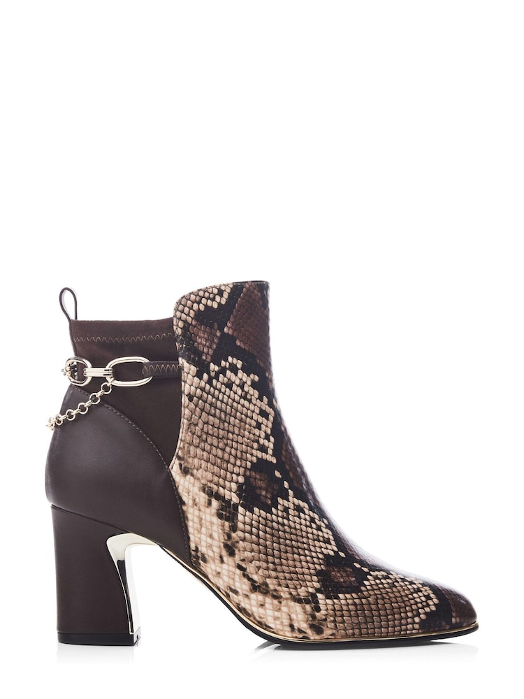 Moda in Pelle Klarisa Swoosh Heel Smart Ankle Boots - Image 1 of 4