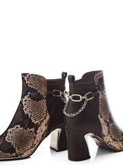 Moda in Pelle Klarisa Swoosh Heel Smart Ankle Boots - Image 4 of 4