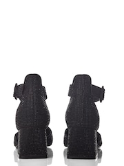 Moda in Pelle Kadie Block Heel Mid Point 2 Part D'Orsey Black Shoes - Image 3 of 4
