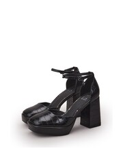 Moda in Pelle Carrlie Platform Heeled Mary Jane Black Shoes - Image 2 of 4
