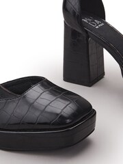Moda in Pelle Carrlie Platform Heeled Mary Jane Black Shoes - Image 4 of 4