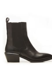 Moda in Pelle Kaela Pointed Block Heel Chelsea Boots - Image 1 of 3