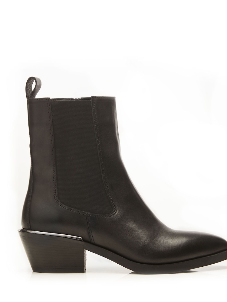 Moda in Pelle Kaela Pointed Block Heel Chelsea Boots - Image 1 of 3