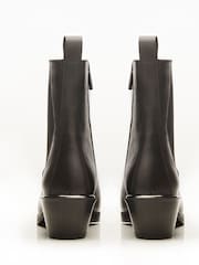 Moda in Pelle Kaela Pointed Block Heel Chelsea Boots - Image 3 of 3
