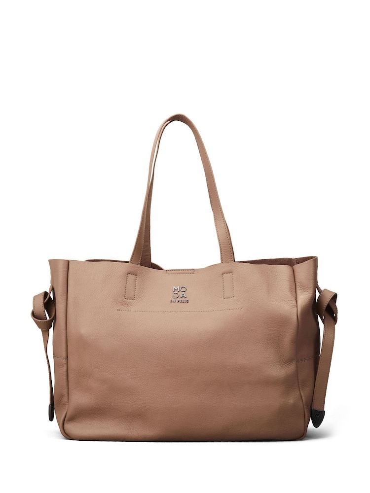 Moda in Pelle Large Indiana Leather Tote Bag With Internal Pouch - Image 1 of 2