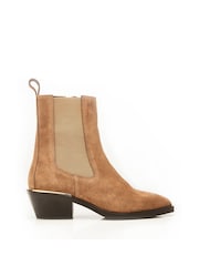 Moda in Pelle Kaela Pointed Block Heel Chelsea Boots - Image 1 of 4