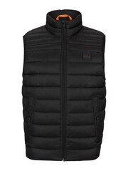 BOSS Black Lightweight Padded Gilet With Water-Repellent Finish - Image 6 of 6