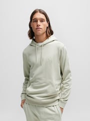 BOSS Natural Logo Patch Terry Hoodie - Image 1 of 5