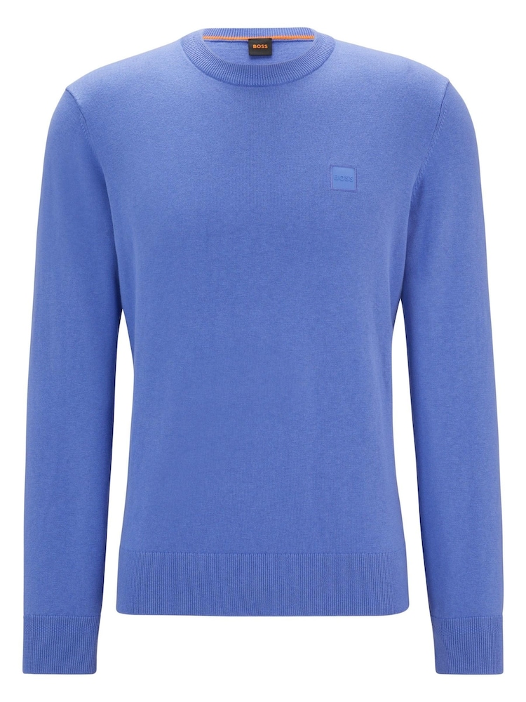 BOSS Purple Cashmere Blend Logo Patch Jumper - Image 5 of 5 BOSS Purple Cashmere Blend Logo Patch Jumper - Image 5 of 5