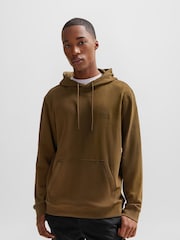 BOSS Green Logo Patch Terry 100% Cotton Hoodie - Image 1 of 5