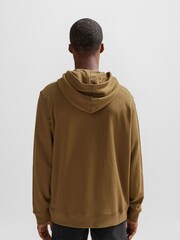 BOSS Green Logo Patch Terry 100% Cotton Hoodie - Image 2 of 5