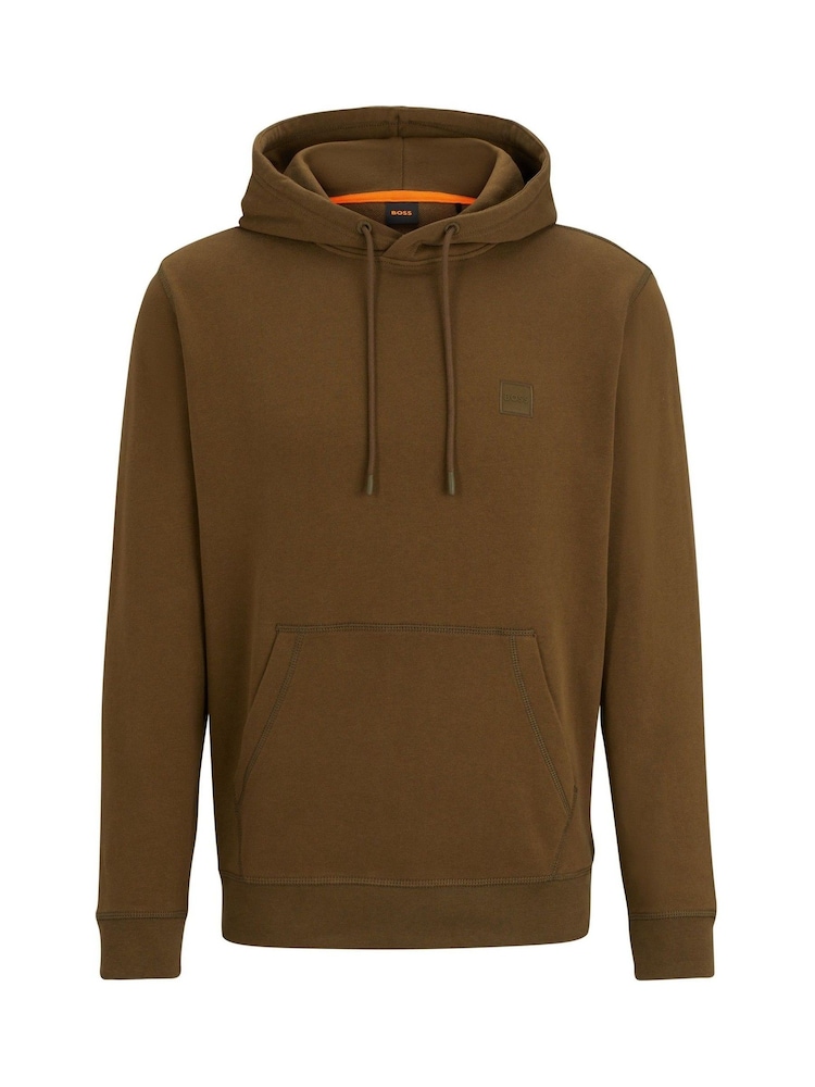 BOSS Green Logo Patch Terry 100% Cotton Hoodie - Image 5 of 5 BOSS Green Logo Patch Terry 100% Cotton Hoodie - Image 5 of 5