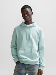 BOSS Blue Light Logo Patch Terry Hoodie - Image 1 of 5