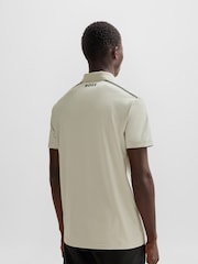 BOSS Natural Performance-Stretch Polo Shirt With Contrast Logo - Image 2 of 5